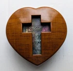 Country Garden Faith Heart Music Box Plays How Great Thou. Fixed Price $14.95.