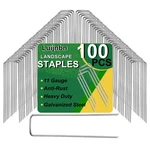 Luijnbn Pack Lawn Staples, Premium Garden Landscape 100PCS. Fixed Price $27.78.