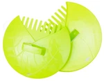 Gardenised Pair Of Leaf Scoops, Hand Rakes For Lawn Cleanup Green. Fixed Price $17.41.