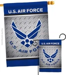 Breeze Decor Air Garden House Flag Set Armed Forces Usaf United State Amer.... Fixed Price $64.86.