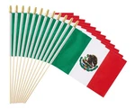 Ckexin 25PACK Small Mexico Flag Handheld Mini Mexican On Stick. Fixed Price $20.69.