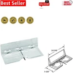 9842 Clear Lucite Self-adhesive Patio Door Lock Pack For Discreet Security. Fixed Price $10.99.