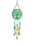 Continental Art Center Inc. Wind Chime, Green, Yellow. Fixed Price $36.09.
