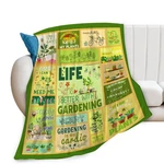 Plant Blanket Gardening Decor Throw Gifts Gardener Lovers Warm Soft Plush 50X40. Fixed Price $34.12.