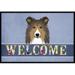 Carolines Treasures BB1428MAT Sheltie Welcome Indoor & Outdoor Mat- 18 X 27 In.. Fixed Price $30.30.