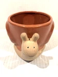 Snail Planter Flower Pot Brown Ceramic Lady True Living New. Fixed Price $16.91.