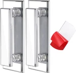 Weysat 2 Pcs Mirror Closet Door Pulls Handle Adhesive Self Stick Acrylic Drawer. Fixed Price $17.50.