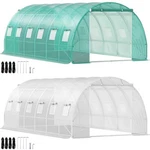 Walk-in Greenhouse Galvanized Frame & Waterproof Cover Green/white. Fixed Price $165.99.