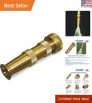 Heavy-duty Brass Adjustable Hose Nozzle Versatile 90 Psi Performance. Fixed Price $40.49.