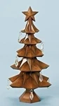Roman 11" Faux Wood Tree With Star And Jewels Table Top Christmas Decoration. Fixed Price $46.61.