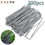 200 Pack 6" Garden Stakes Landscape Staples Galvanized Sod 11 Gauge. Fixed Price $19.95.