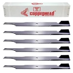61" Mower Blade 6-PACK Rotary 3434-6 (21" Long X 5/8" Hole). Fixed Price $93.95.