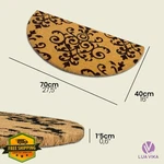Lua Vika Coir Doormat Half Circle Welcome 16X27.5" Indoor/outdoor. Fixed Price $55.98.