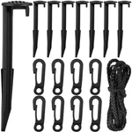 Blulu 24 Pieces Inflatable Stakes With Tethers & Hooks Plastic Yard Bl.... Fixed Price $14.99.