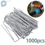 1000 Pack 11 Gauge Landscape Staples Garden Stakes 6" Galvanized Sod. Fixed Price $61.26.