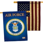 Breeze Decor Air House Flag - Pack Armed Forces Usaf United State. Fixed Price $72.97.